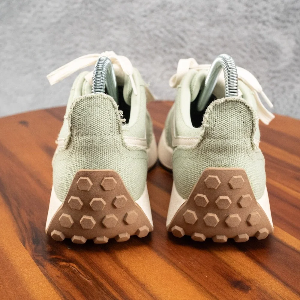 Womens Sz 7.5 Dolce Vita Braiden Sneaker Avocado Textile/Faux Leather Trim